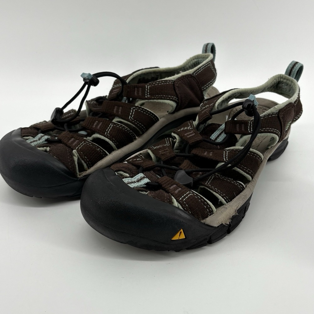Keen Newport H2 Women's Sandals Brown Aqua Green Trail Fisherman Coastal 9M - Picture 1 of 7